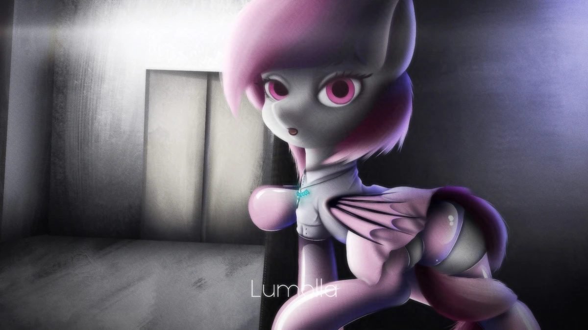 Alleyway with Pink Bat